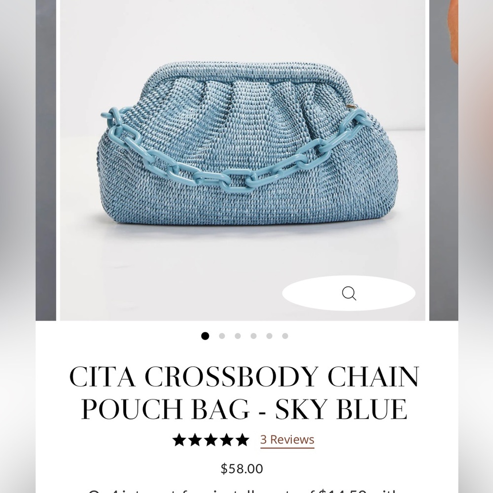 Fun blue bucket bag! Perfect for vacation!